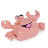 Maxbell Electric Crab Toys Pull Back Sound Colorful Light Auto Rotation Animal Model pink