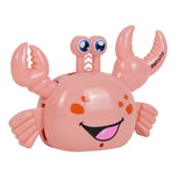 Maxbell Electric Crab Toys Pull Back Sound Colorful Light Auto Rotation Animal Model pink