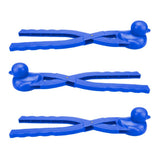 Maxbell Large Snowball Clip Ball Maker Snow Mold for Kids Outdoor Sports Tool Blue
