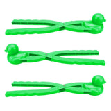 Maxbell Large Snowball Clip Ball Maker Snow Mold for Kids Outdoor Sports Tool Green