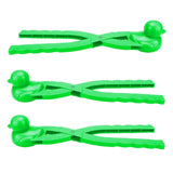 Maxbell Large Snowball Clip Ball Maker Snow Mold for Kids Outdoor Sports Tool Green