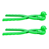 Maxbell Large Snowball Clip Ball Maker Snow Mold for Kids Outdoor Sports Tool Green