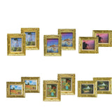 Maxbell 1:12 Dollhouse Gold Picture Frame Miniature Daisy Women Decor Accessory A