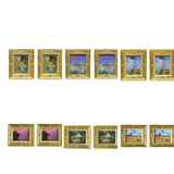 Maxbell 1:12 Dollhouse Gold Picture Frame Miniature Daisy Women Decor Accessory A