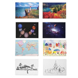 Maxbell 4pcs 1:12 Dollhouse Walling Painting Decor Accessories A