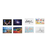 Maxbell 4pcs 1:12 Dollhouse Walling Painting Decor Accessories A