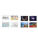 Maxbell 4pcs 1:12 Dollhouse Walling Painting Decor Accessories A