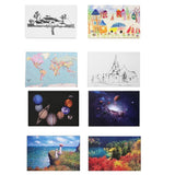 Maxbell 4pcs 1:12 Dollhouse Walling Painting Decor Accessories A