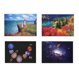 Maxbell 4pcs 1:12 Dollhouse Walling Painting Decor Accessories B