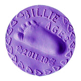 Maxbell Ultralight Clay Baby Handprint Footprint Print Mud DIY Craft Purple