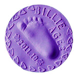 Maxbell Ultralight Clay Baby Handprint Footprint Print Mud DIY Craft Purple