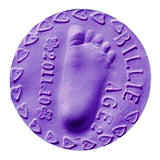 Maxbell Ultralight Clay Baby Handprint Footprint Print Mud DIY Craft Purple