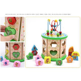 Maxbell Intelligence Beads String Kids Early Education Shape Colorful Toy Boxed