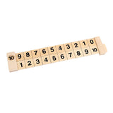 Maxbell Wooden Math Arithmetic Addition Ruler Kids Children Toys Scientific Gifts