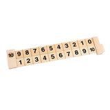 Maxbell Wooden Math Arithmetic Addition Ruler Kids Children Toys Scientific Gifts