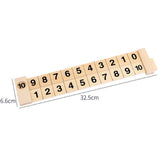 Maxbell Wooden Math Arithmetic Addition Ruler Kids Children Toys Scientific Gifts