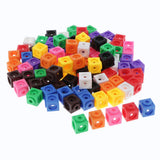 Maxbell Preschool Learning Resources Interlocking Math Link Cubes Building Block Toy