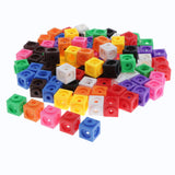 Maxbell Preschool Learning Resources Interlocking Math Link Cubes Building Block Toy
