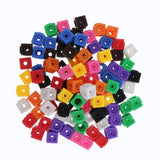 Maxbell Preschool Learning Resources Interlocking Math Link Cubes Building Block Toy