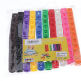 Maxbell Preschool Learning Resources Interlocking Math Link Cubes Building Block Toy