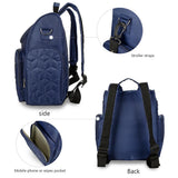 Maxbell Diaper Bag Backpack Large Capacity Baby Nursing Bag Dark Blue