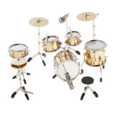 Maxbell 9pcs 1:6 Scale Miniature Drum Set Collectible Instrument - DECORATIVE MODEL