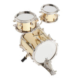 Maxbell 9pcs 1:6 Scale Miniature Drum Set Collectible Instrument - DECORATIVE MODEL