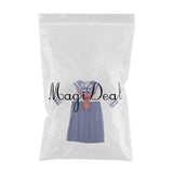 Maxbell Lovely Doll Mini School Uniform Dress Clothes for 1/6 Girl Dolls Navy Blue