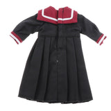 Maxbell Lovely Doll Mini School Uniform Dress Clothes for 1/6 Girl Dolls Black
