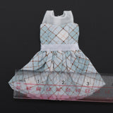 Maxbell Lovely Doll Mini Sleeveless Plaid Dress Clothes for 1/6 Girl Dolls Orange