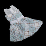 Maxbell Lovely Doll Mini Sleeveless Plaid Dress Clothes for 1/6 Girl Dolls Orange