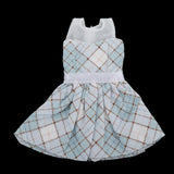 Maxbell Lovely Doll Mini Sleeveless Plaid Dress Clothes for 1/6 Girl Dolls Orange
