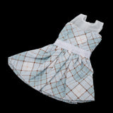Maxbell Lovely Doll Mini Sleeveless Plaid Dress Clothes for 1/6 Girl Dolls Orange