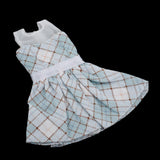 Maxbell Lovely Doll Mini Sleeveless Plaid Dress Clothes for 1/6 Girl Dolls Orange