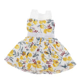 Maxbell Lovely Doll Mini Sleeveless Plaid Dress Clothes for 1/6 Girl Dolls Yellow