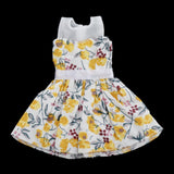 Maxbell Lovely Doll Mini Sleeveless Plaid Dress Clothes for 1/6 Girl Dolls Yellow