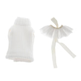 Maxbell Knitted Turtleneck Vest and Tulle Skirt for 1/12 OB11 Doll Clothes Ginger