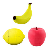 Maxbell Shaped Cube Fruit Magic Cube Puzzle Toy Apple Banana Lemon Educational Toy