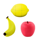 Maxbell Shaped Cube Fruit Magic Cube Puzzle Toy Apple Banana Lemon Educational Toy