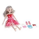 Maxbell 20 Jointed Female Doll Body Part for 36cm BJD Doll Replacements C