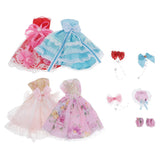 Maxbell Pretty Fashion Princess Doll Tee Dress Clothes Suit Set Fit for 14inch Dolls