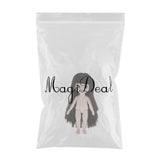 Maxbell Lovely 16cm Ball Jointed Girl Doll Nude Body DIY Parts Black Hair with Bangs