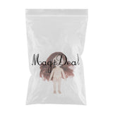 Maxbell Lovely 16cm Ball Jointed Girl Doll Nude Body DIY Parts Brown Curly Hair