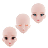 Maxbell Plastic Female Doll Head Mold Sculpt for 1/3 Doll Custom Making Accessory