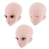 Maxbell Plastic Female Doll Head Mold Sculpt for 1/3 Doll Custom Making Accessory