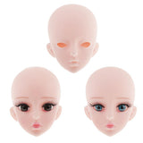 Maxbell Plastic Female Doll Head Mold Sculpt for 1/3 Doll Custom Making Accessory