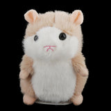 Maxbell 12cm Talking Walking Plush Hamster Kids Interactive Toy Gift Brown