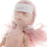 Maxbell Lovely 28cm Girl Doll Nude Body Part Light Pink Curly Hair Bangs