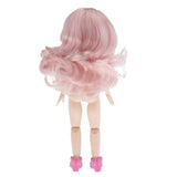 Maxbell Lovely 28cm Girl Doll Nude Body Part Light Pink Curly Hair Bangs