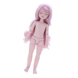 Maxbell Lovely 28cm Girl Doll Nude Body Part Light Pink Curly Hair Bangs